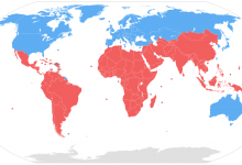 21. yy. ilk çeyreğinde ana hatlarıyla küresel güney kuzey ayrımı