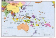 Doğu Asya ve Pasifik Ülkeleri Haritası