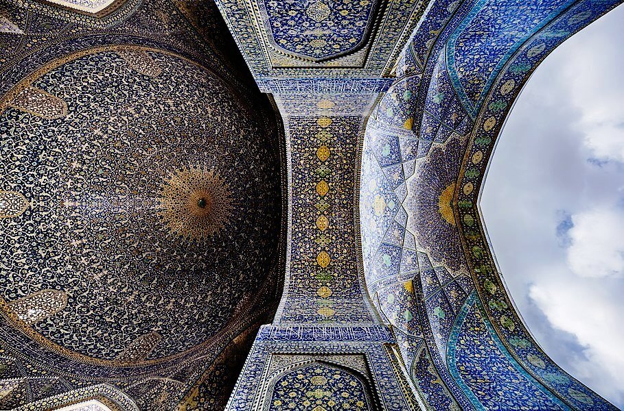 Cami i Abbasi Mescid i Sah Kubbe Ici Isfahan