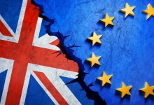 Brexit İng ve AB Bayrağı