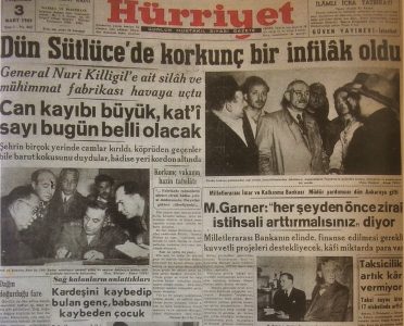 Nuri Pasanin Sutlucedeki Fabrikasinda Patlama