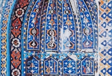 Ahmed Yesevî Külliyesi’nin çini süslemelerinden bir detay