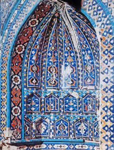 Ahmed Yesevi Kulliyesinin cini suslemelerinden bir detay