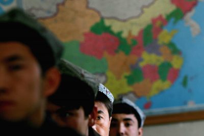 Cin Dogu Turkistan Haritasi Uygur Turkleri