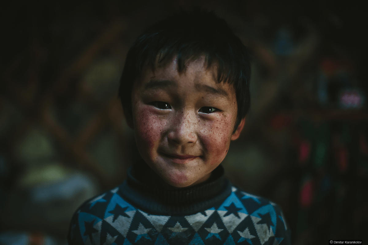 Kazak Turk Cocugu Bati Mogolistan