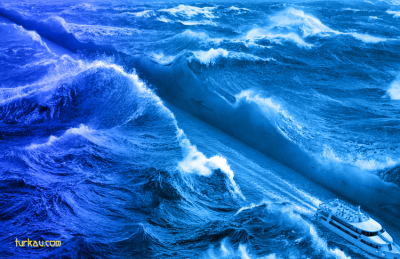 Deniz Gemi Dalgalar Reklam