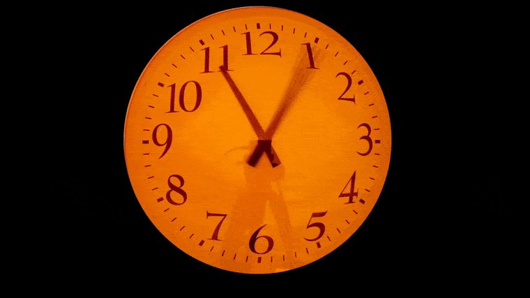 Geriye Akan Saat Gif